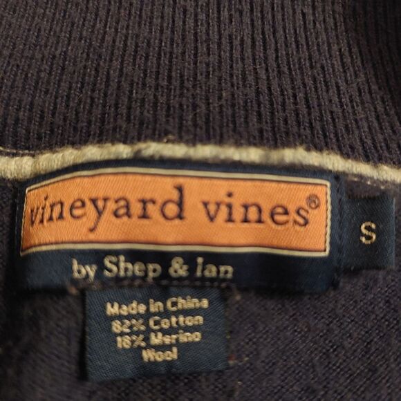 Vineyard Vines men's size S dark blue sweater - Picture 3 of 5